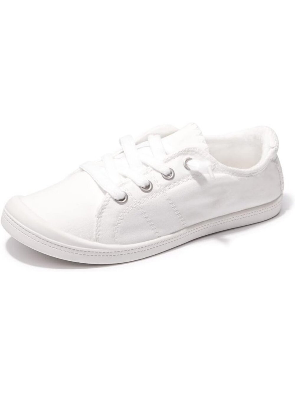 Stylish Women's Slip-On Canvas Sneakers | Low Top Casual Comfort Walking Shoes